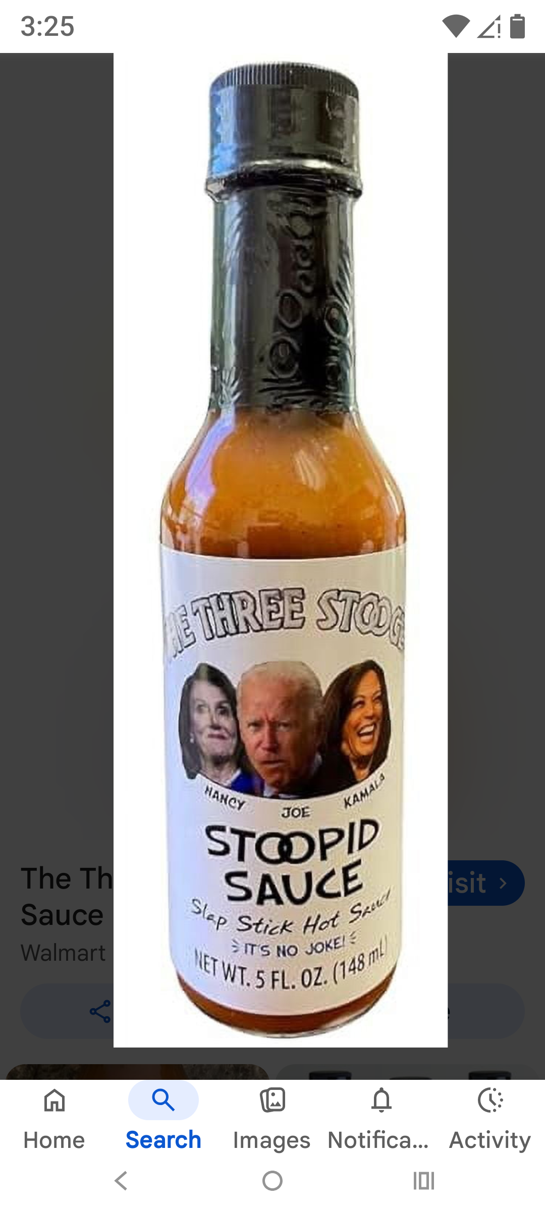 Three Stooges Hot Sauce 5oz
